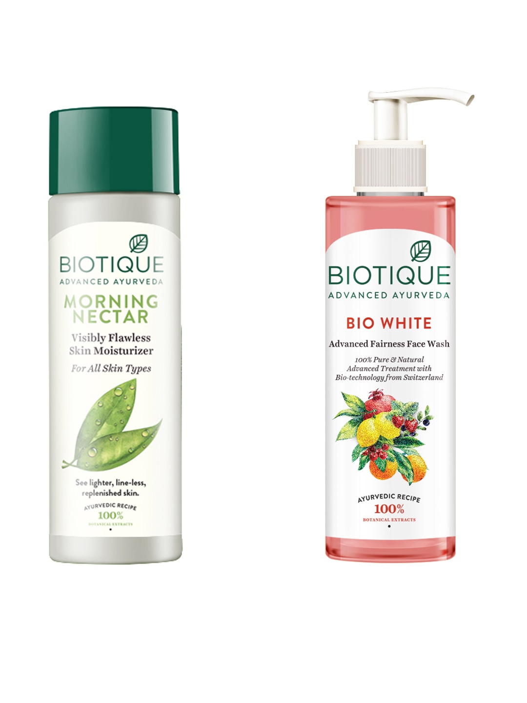 

Biotique Set Of Morning Nectar Sustainable Lotion & Bio White Face Wash