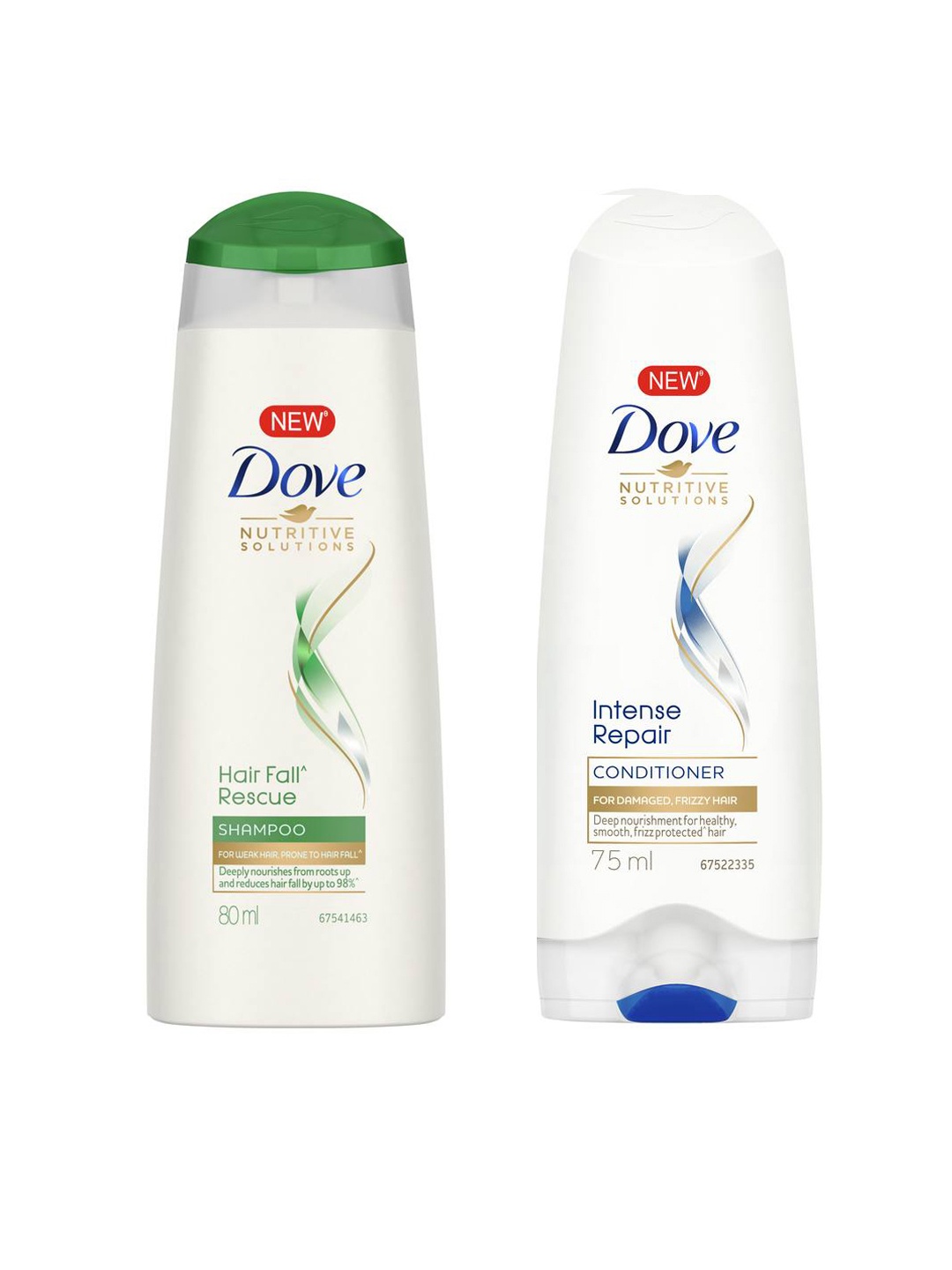 

Dove Set Of Hair Fall Rescue Shampoo & Intense Repair Conditioner, White