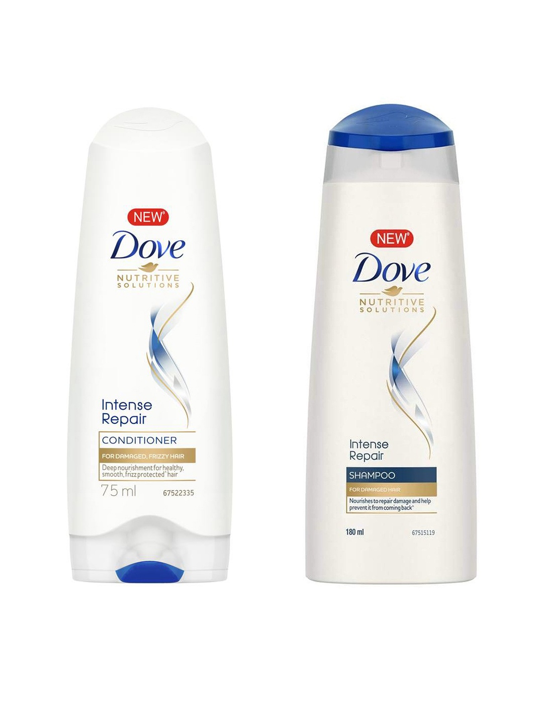 

Dove Set Of Intense Repair Shampoo & Intense Repair Conditioner, White
