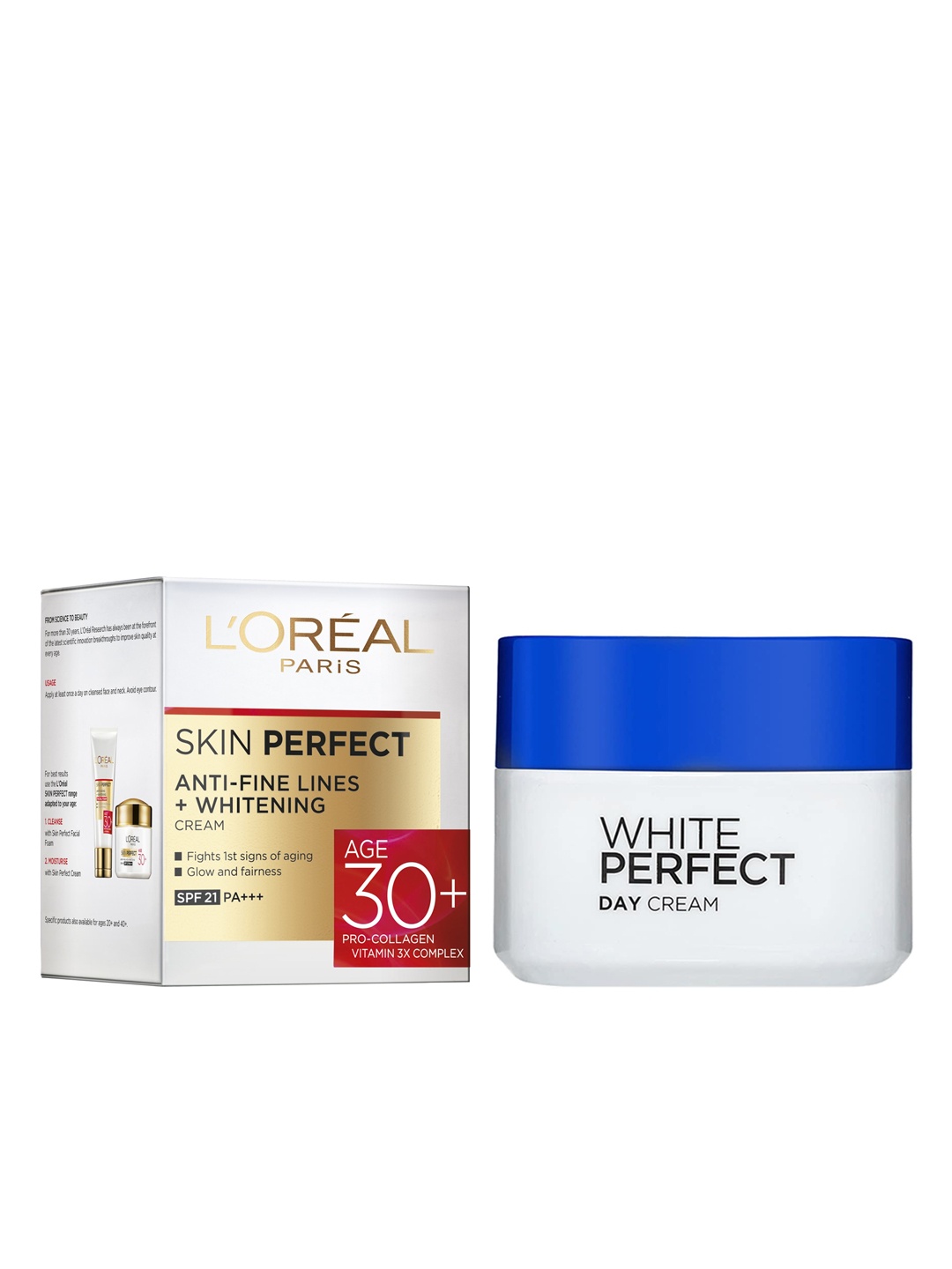 

LOreal Paris Pack Of 2 Skin Perfect Anti-Fine Lines Cream & White Perfect Day Cream