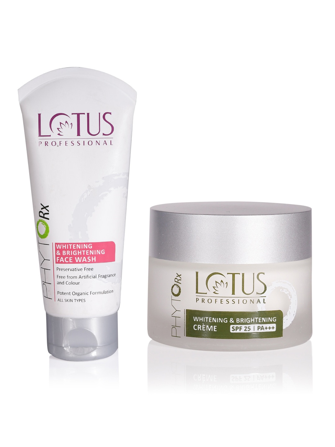 

Lotus Herbals Sustainable Set of Professional Phyto-Rx Face Wash & SPF 25 PA+++ Creme, White