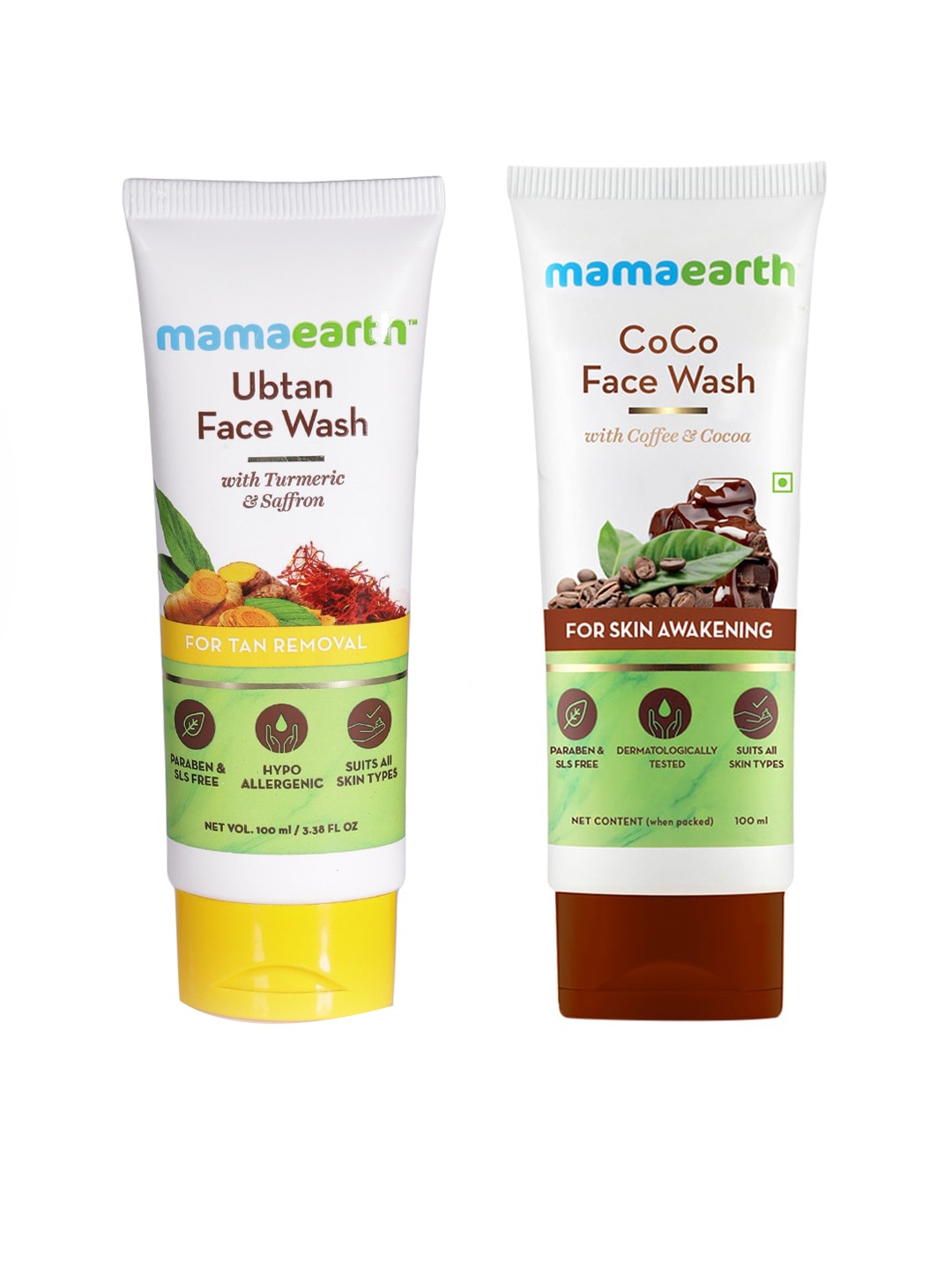 

Mamaearth Unisex Set of 2 Face Washes, White