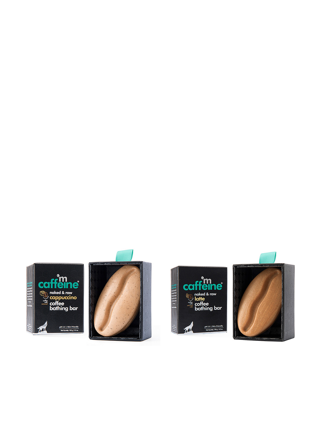 

MCaffeine Set Of 2 Naked & Raw Coffee Bathing Bar Soaps, Na