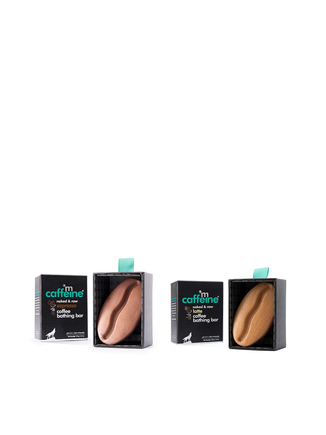 

MCaffeine Set Of 2 Naked & Raw Coffee Bathing Bar Soaps, Na