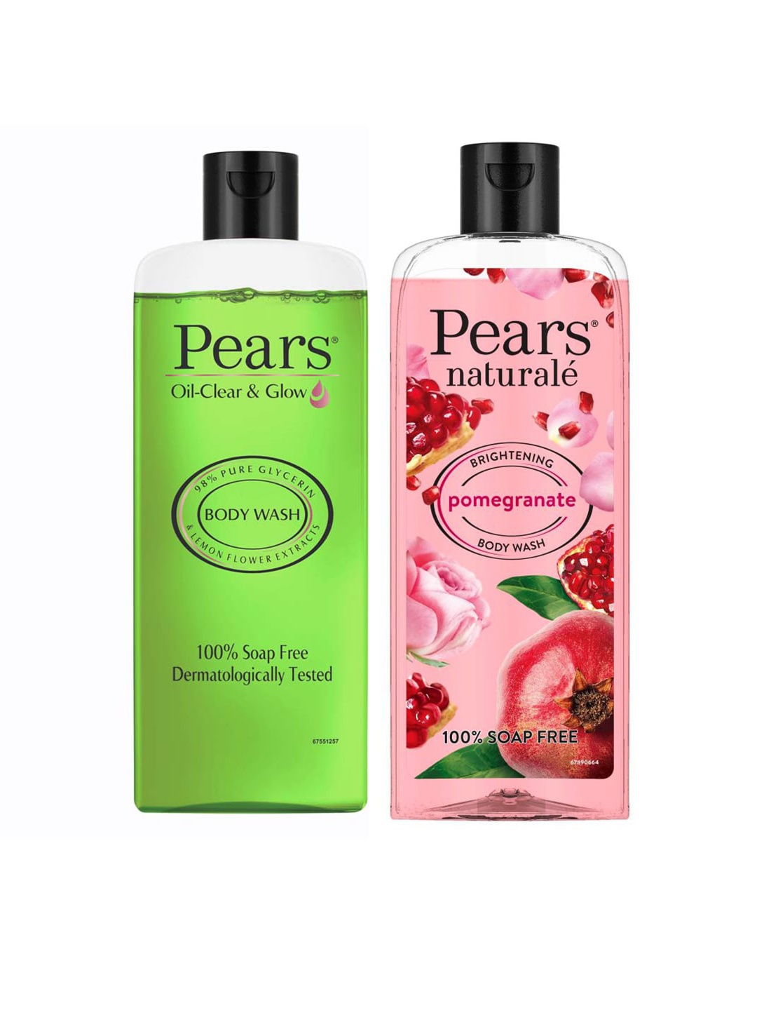 

Pears Unisex Naturale Brightening Set Of 2 Body Wash 250 ml, Green