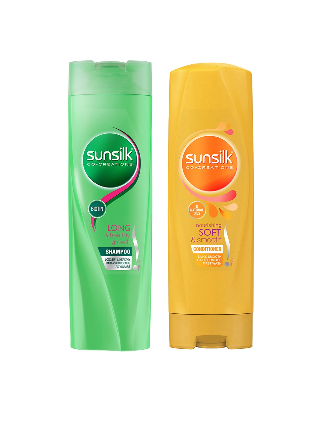 

Sunsilk Biotin Long And Healthy Growth Shampoo & Smooth Conditioner, Green