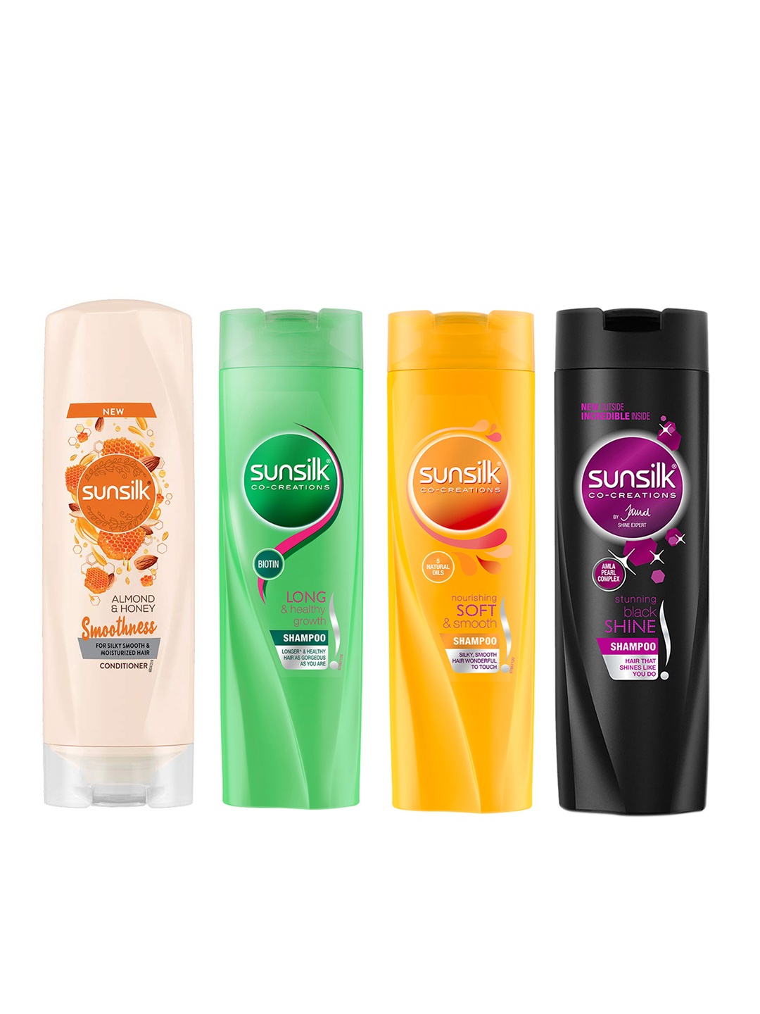 

Sunsilk Set of 3 Shampoo & 1 Conditioner, Black