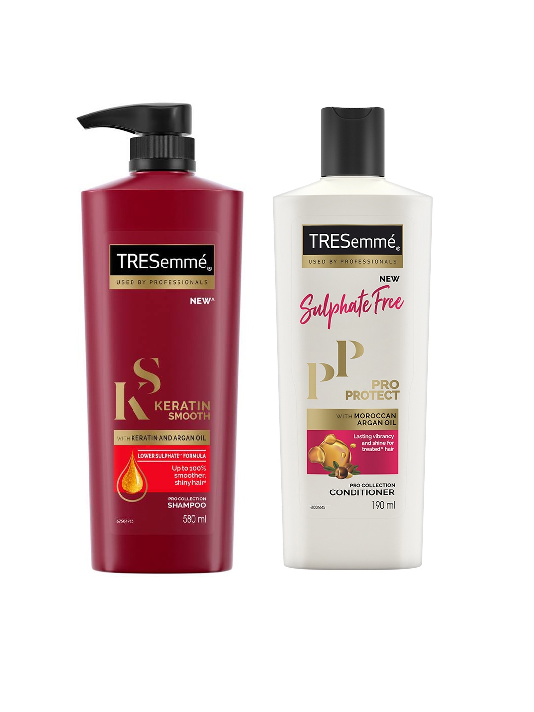 

TRESemme Set Of Keratin Smooth Shampoo & Pro Protect Sulphate Free Conditioner, Red