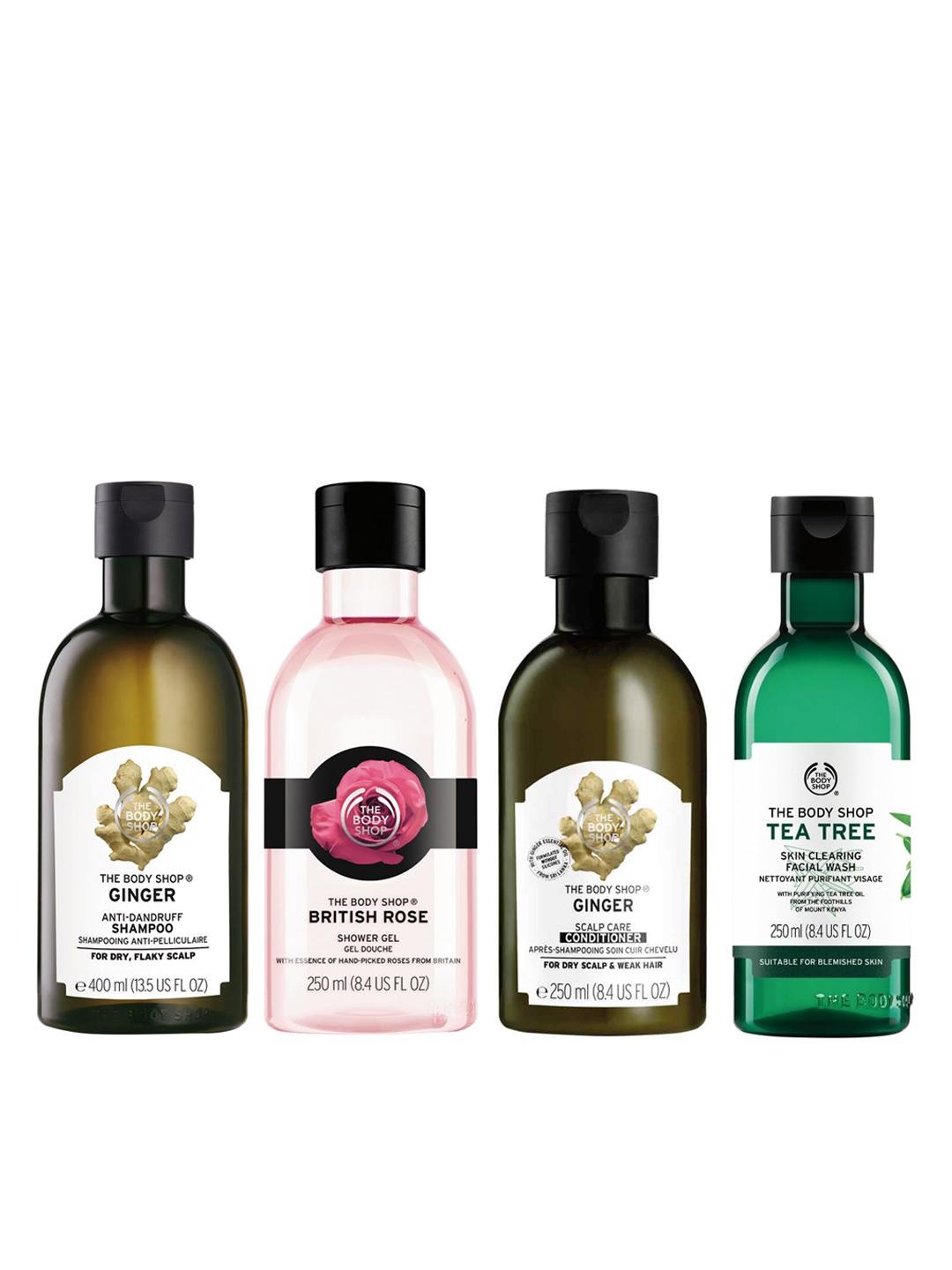 

The Body Shop Unisex Pack Of 4 Personal Care Combo Set, White