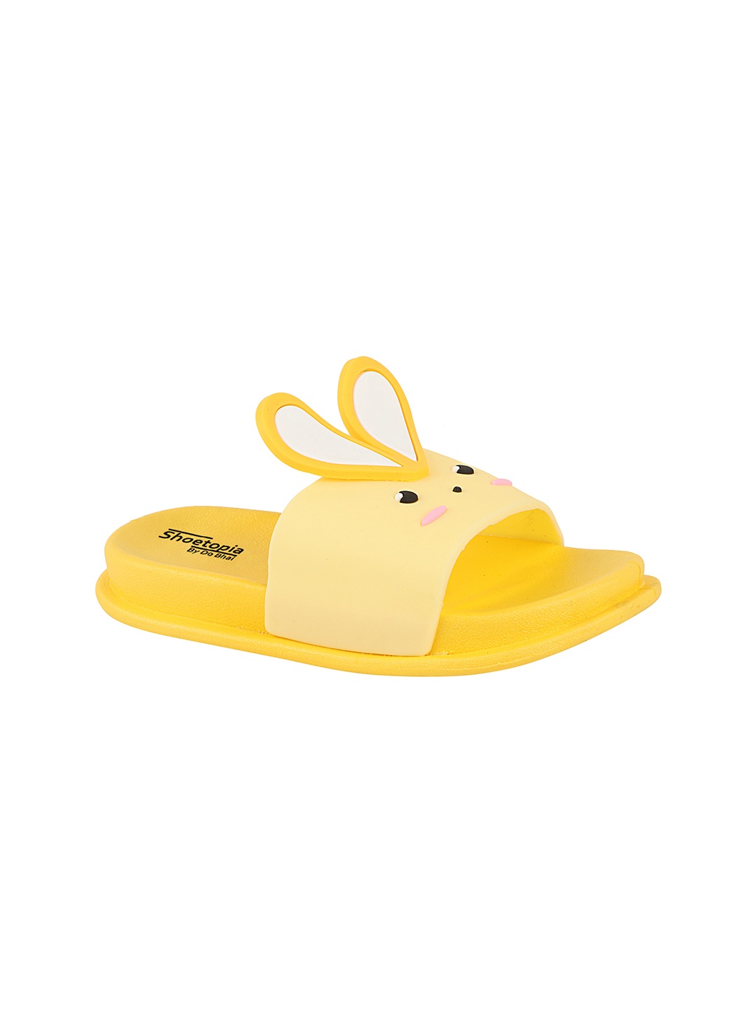 

Shoetopia Girls Yellow & White Sliders