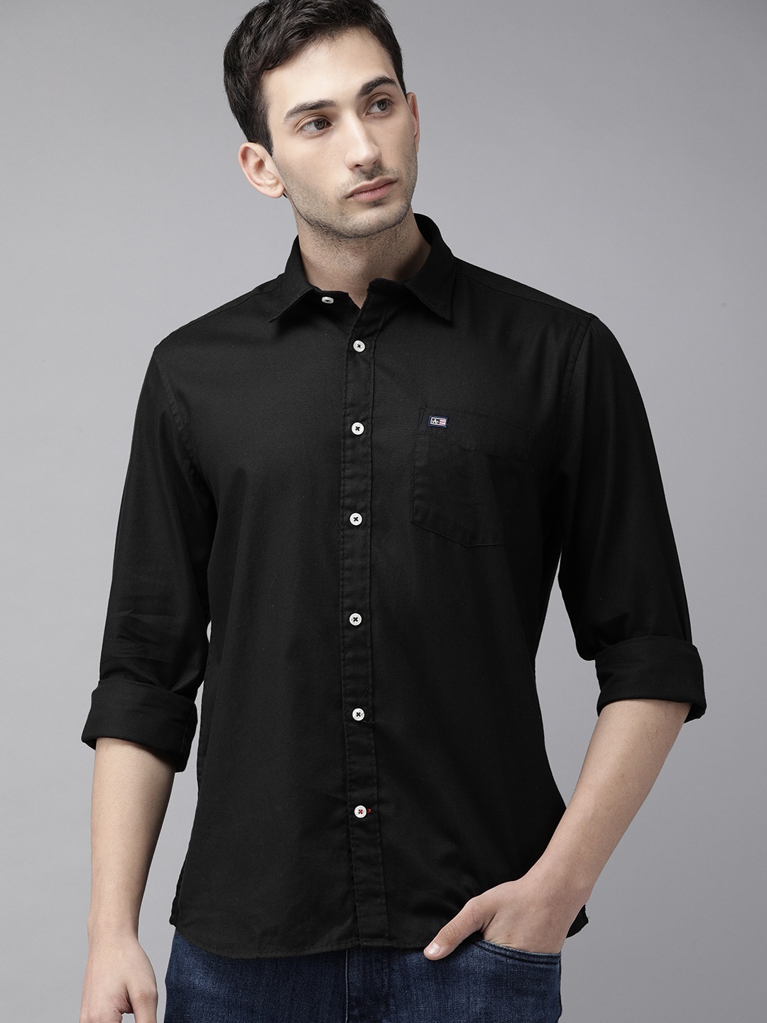 

Arrow Sport Men Black Manhattan Slim Fit Casual Shirt