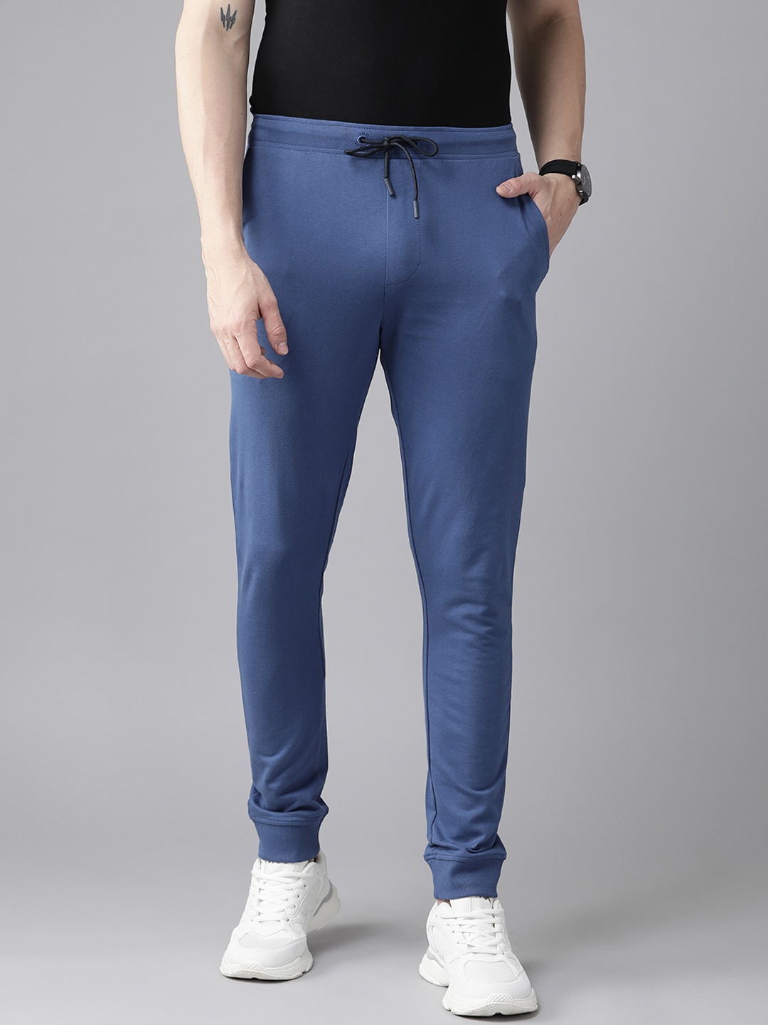 

Arrow Sport Men Blue Solid Joggers
