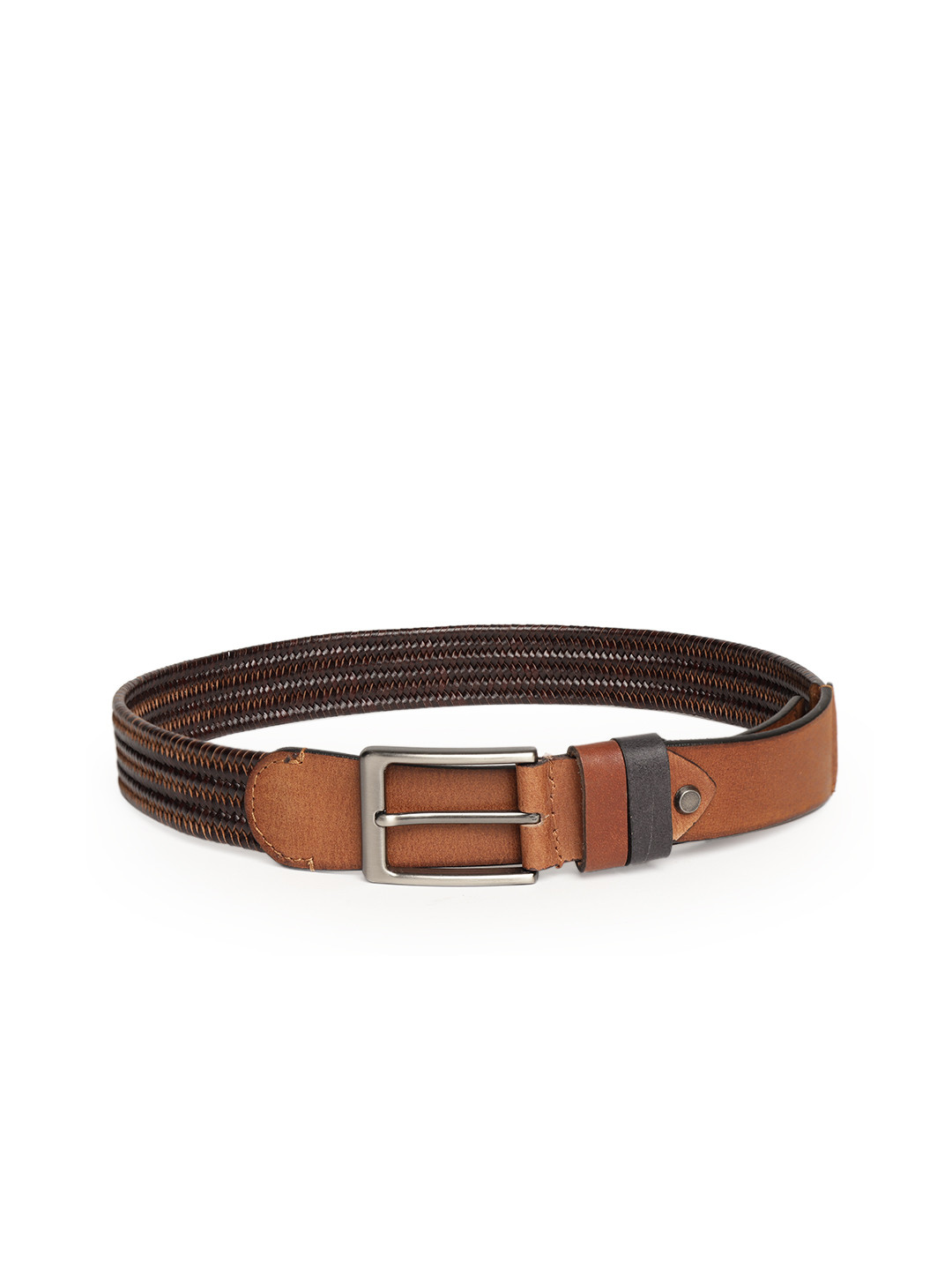 

Roadster Men Brown Braided Leather Belt