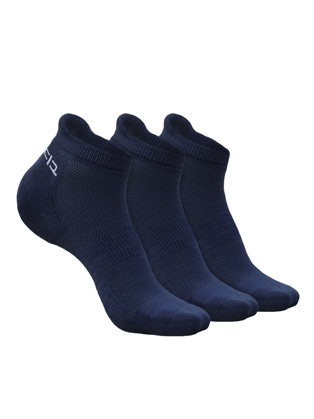 

Heelium Men Pack of 3 Bamboo Super Soft & Odour-Free Breathable Ankle-Length Socks, Navy blue