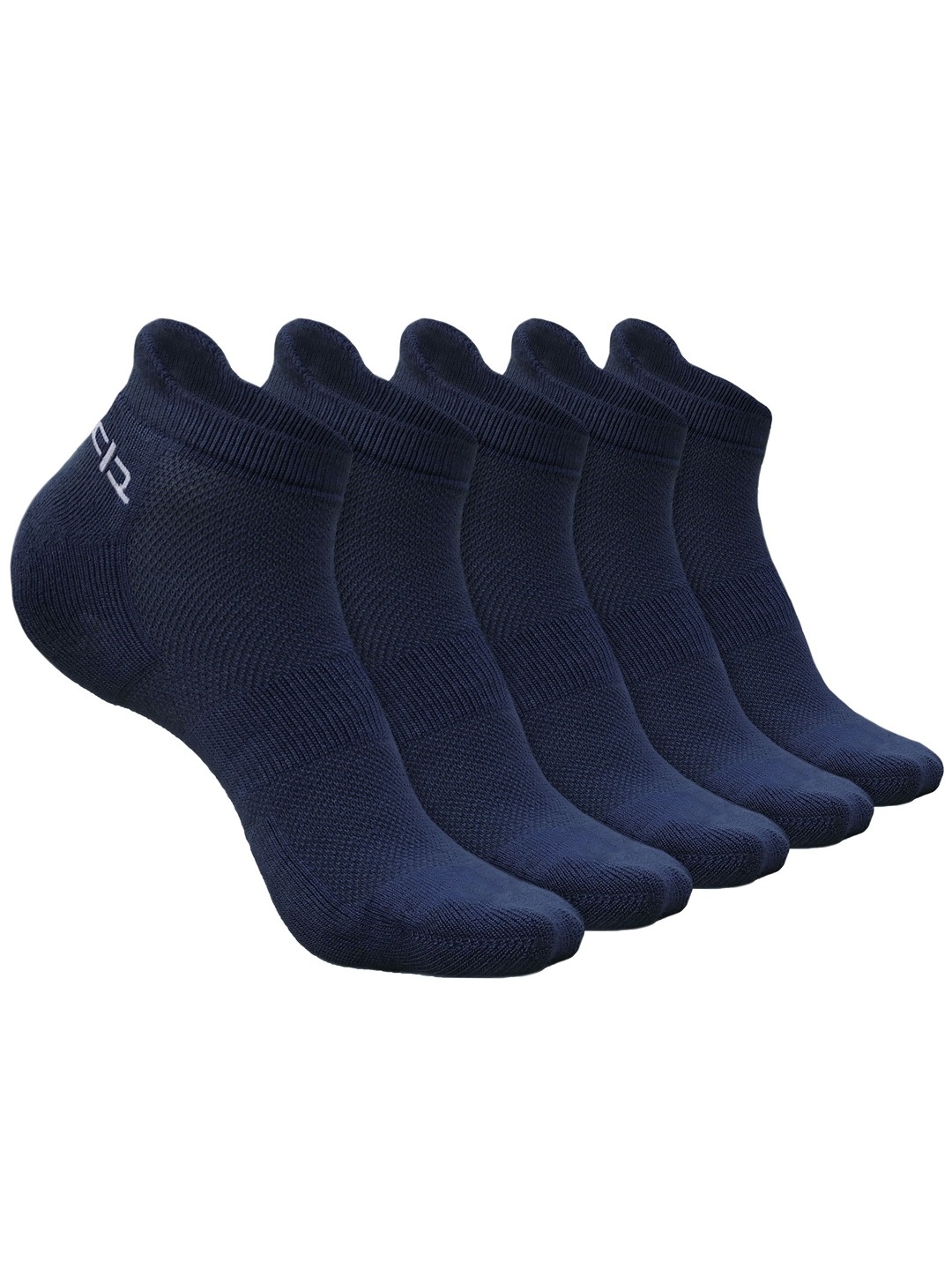 

Heelium Men Pack of 5 Bamboo Super Soft & Odour-Free Breathable Ankle-Length Socks, Navy blue