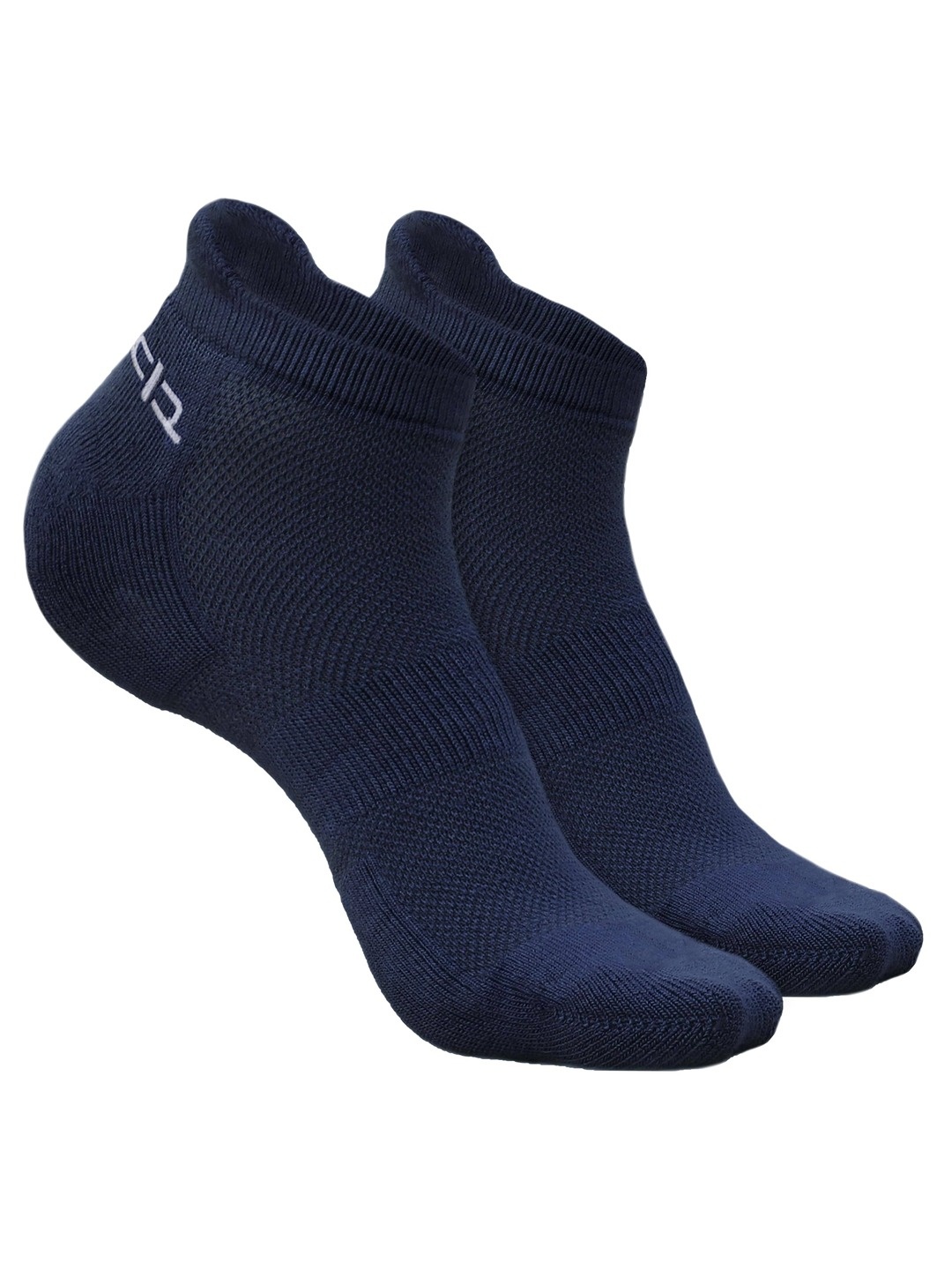 

Heelium Men Pack of 2 Bamboo Super Soft & Odour-Free Breathable Ankle-Length Socks, Navy blue