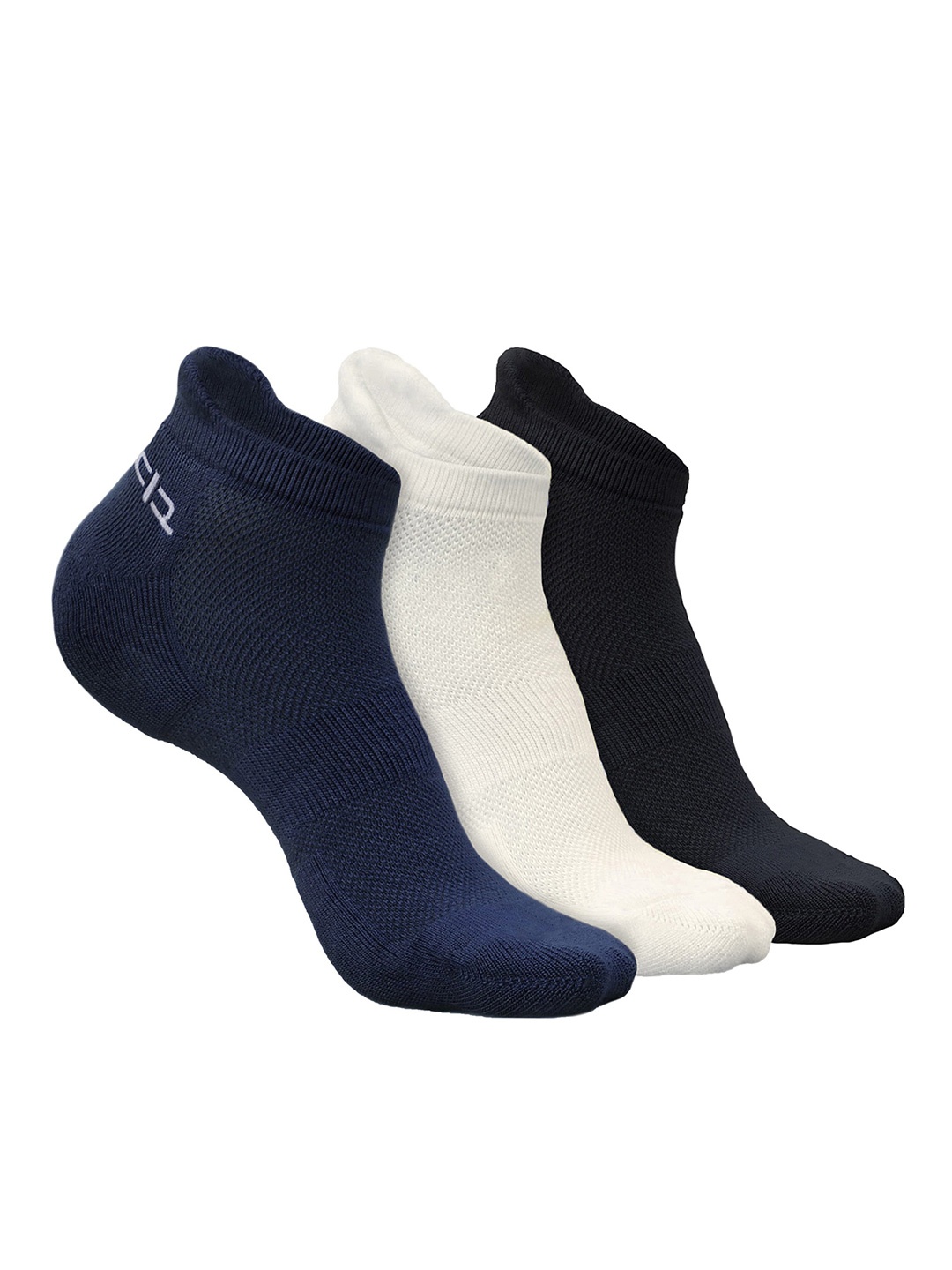 

Heelium Men Pack of 3 Bamboo Super Soft & Odour-Free Breathable Ankle-Length Socks, Navy blue