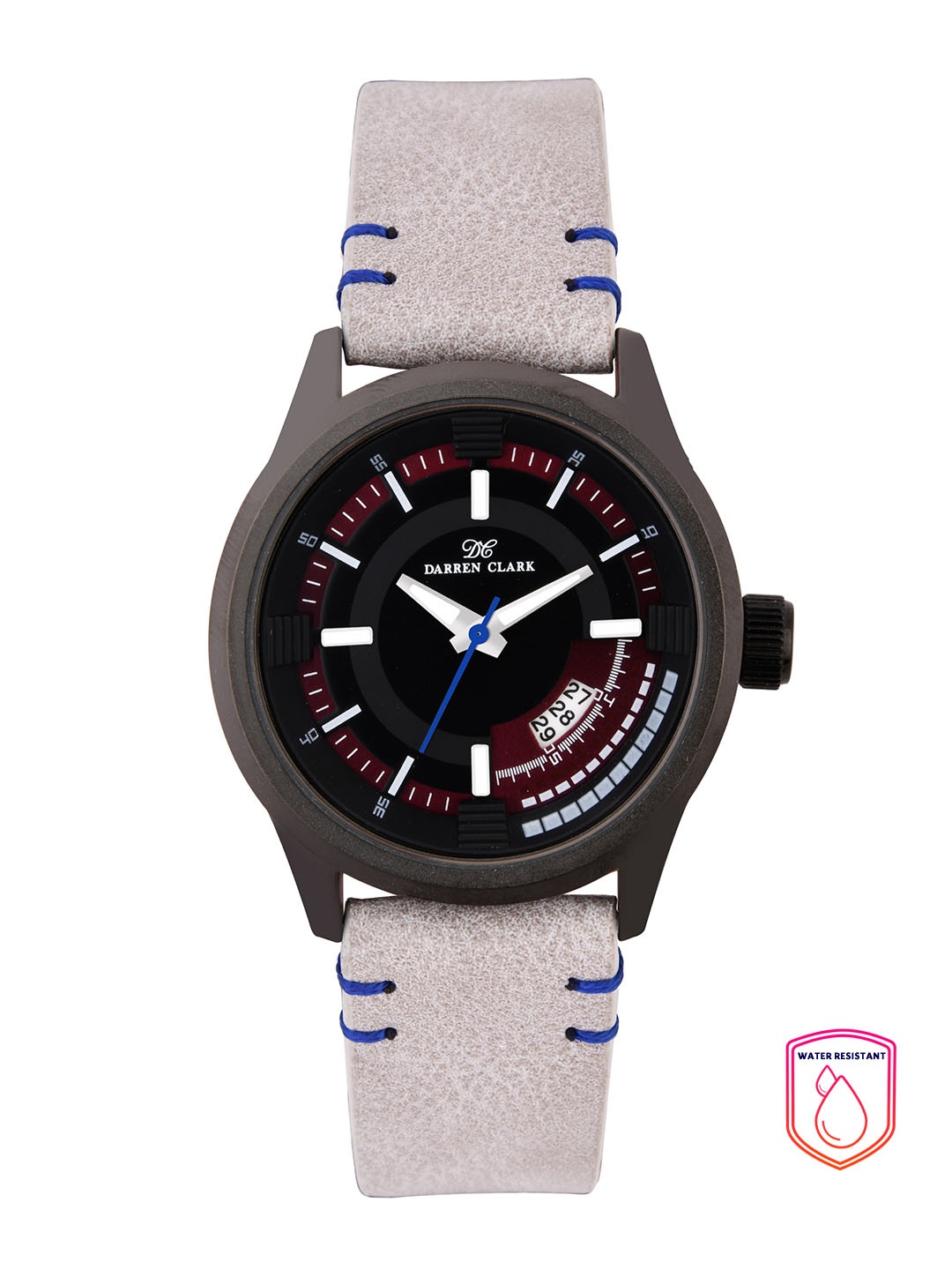 

DARREN CLARK Men Black Analogue Watch 11017-NLD-44
