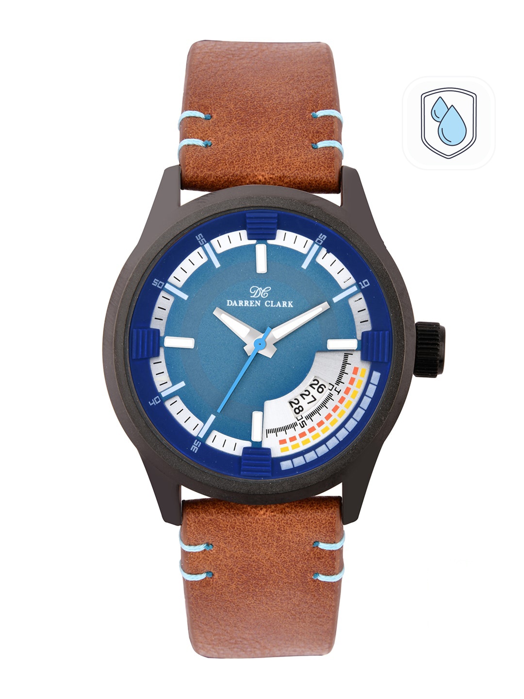 

DARREN CLARK Men Blue Analogue Watch 11017-NLD-52