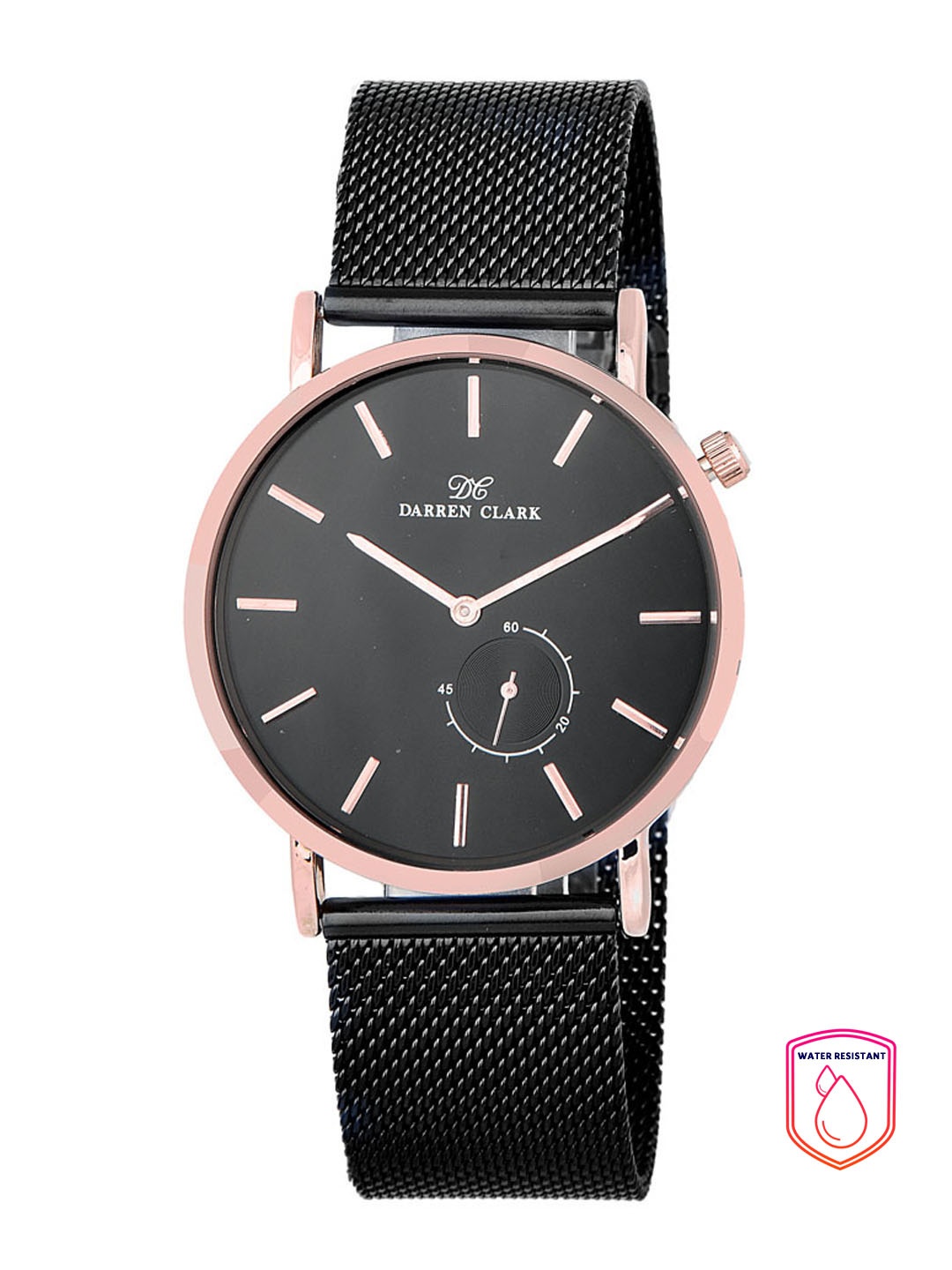 

DARREN CLARK Men Black Analogue Watch 11013-WNZ-03