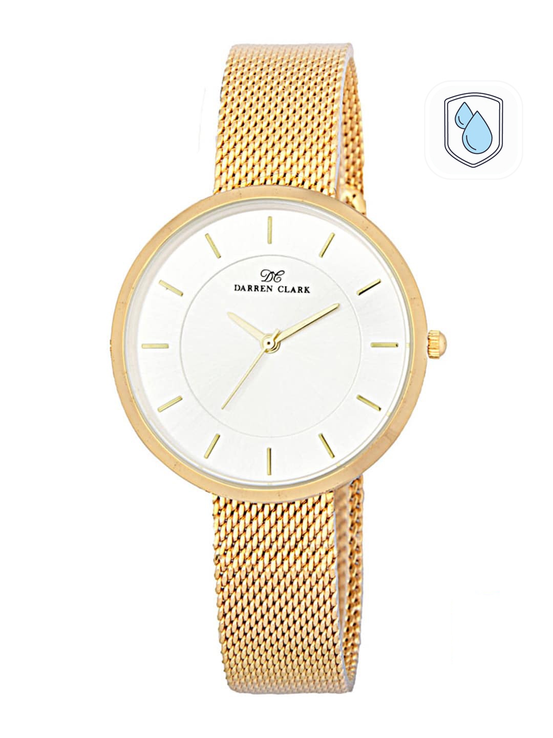 

DARREN CLARK Women Silver-Toned Analogue Watch 11019-YZ-02