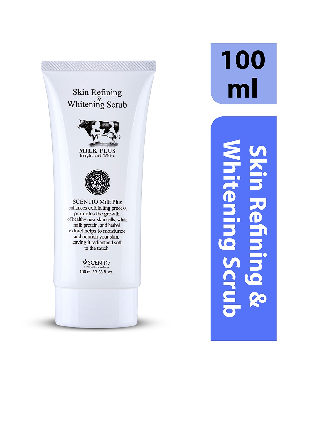 

BEAUTY BUFFET Scentio Milk Plus Skin Refining & Whitening Scrub - 100ml, White