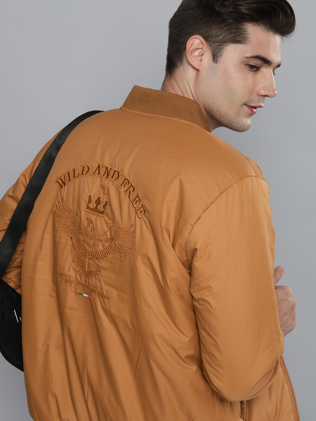 

HERE&NOW Men Khaki Bomber Jacket