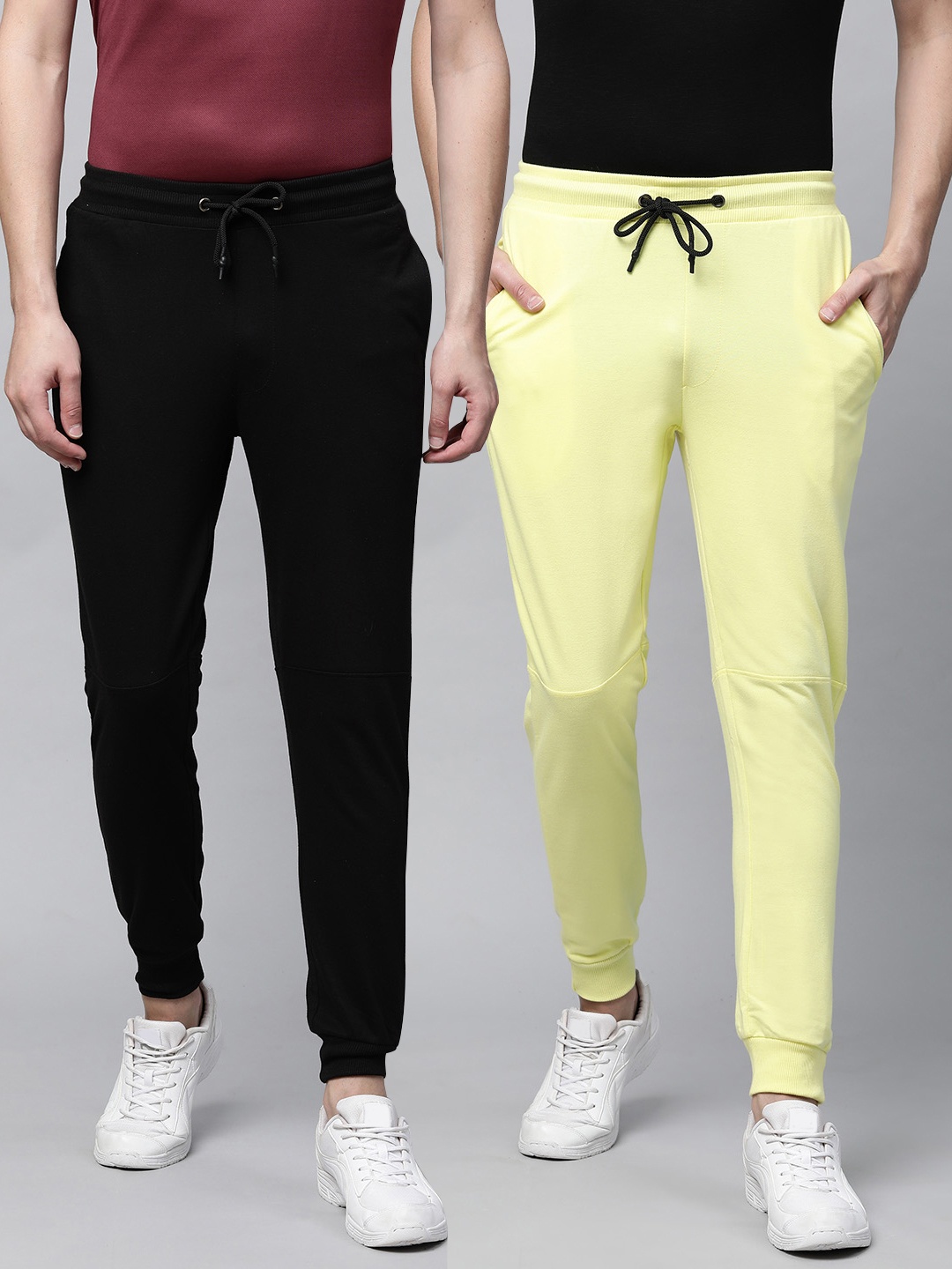 

abof Pack of 2 Men Multicoloured Joggers, Multi