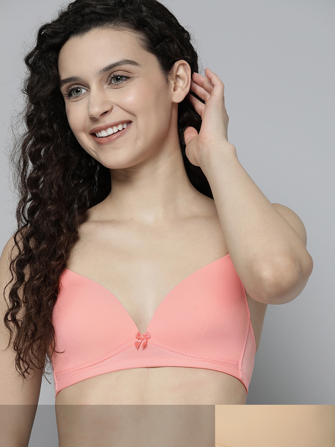 

Mast & Harbour Pack Of 2 Lightly Padded T-Shirt Bra, Pink