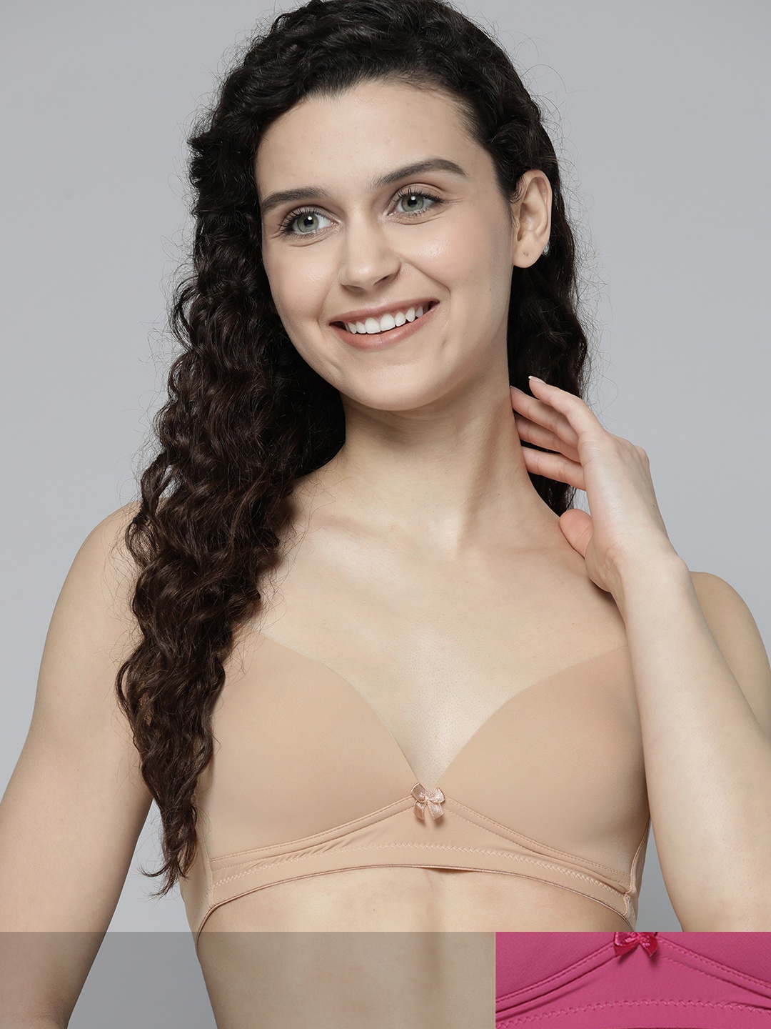 

Mast & Harbour Pack Of 2 Lightly Padded T-Shirt Bra, Magenta