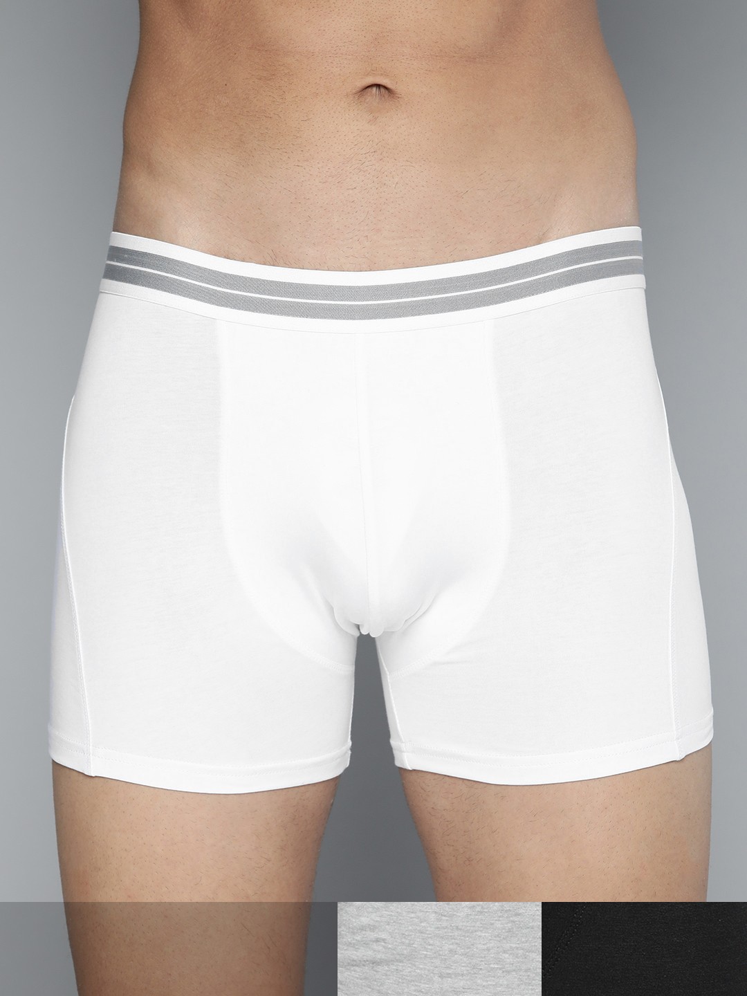 

Mast & Harbour Men Pack of 3 Solid Trunks MHN-TRN1-3PP, Black