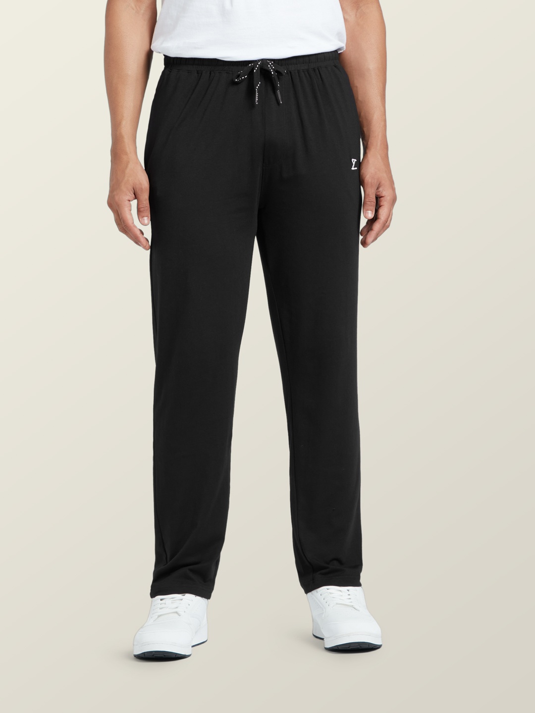 

XYXX Men Black Antimicrobial Cotton Modal Casual Lounge Pant with Zipper Pocket