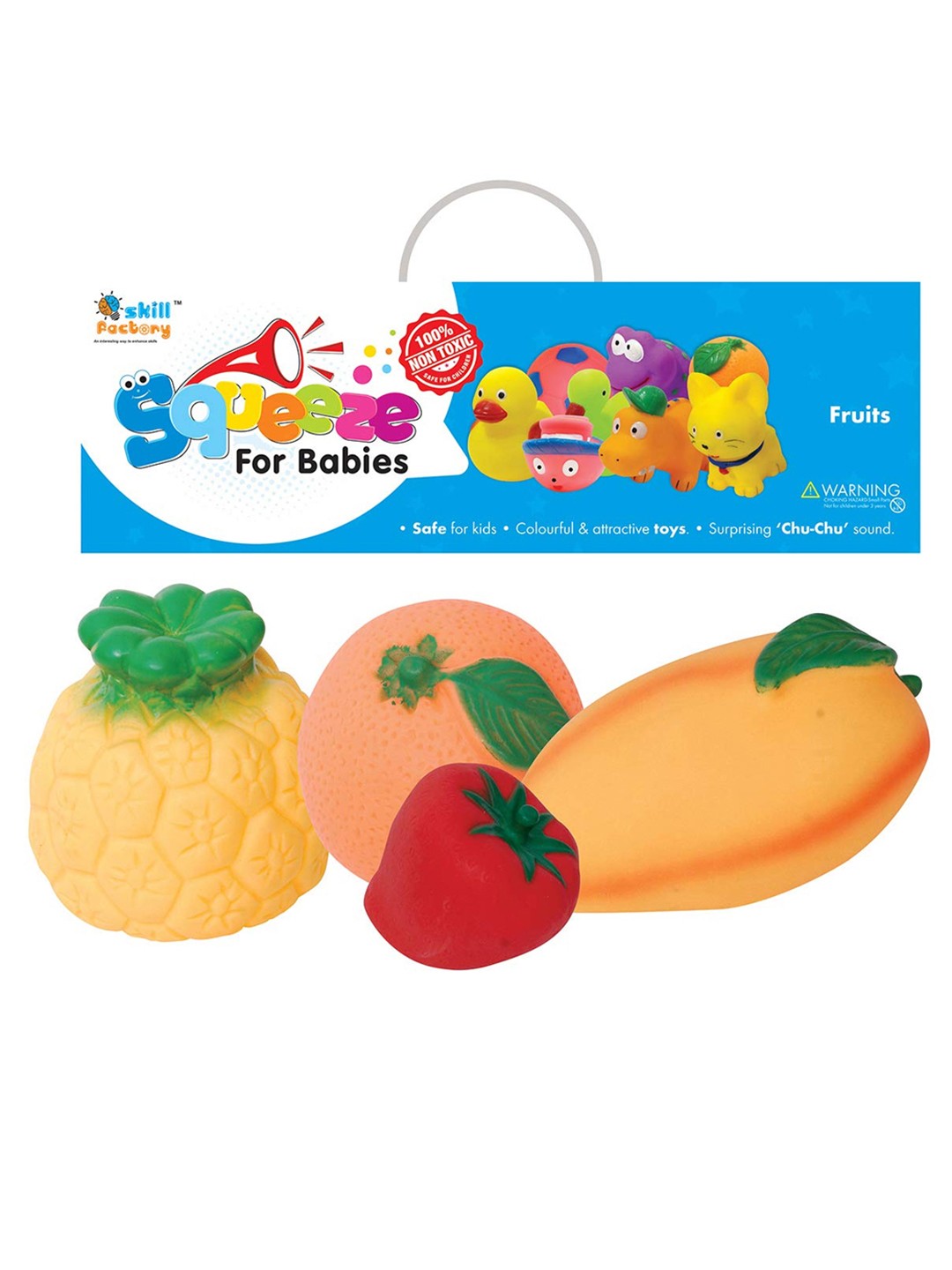 

ITOYS Set Of 4 Water Animals Squeeze Baby Bath Toys, Multi