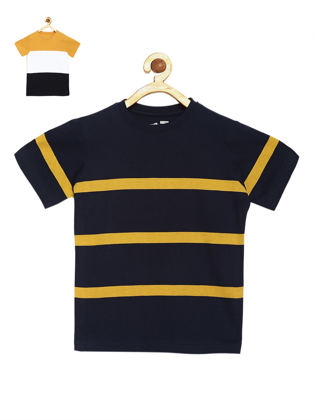 

DILLINGER Boys Pack of 2 Pure Cotton T-shirts, Navy blue
