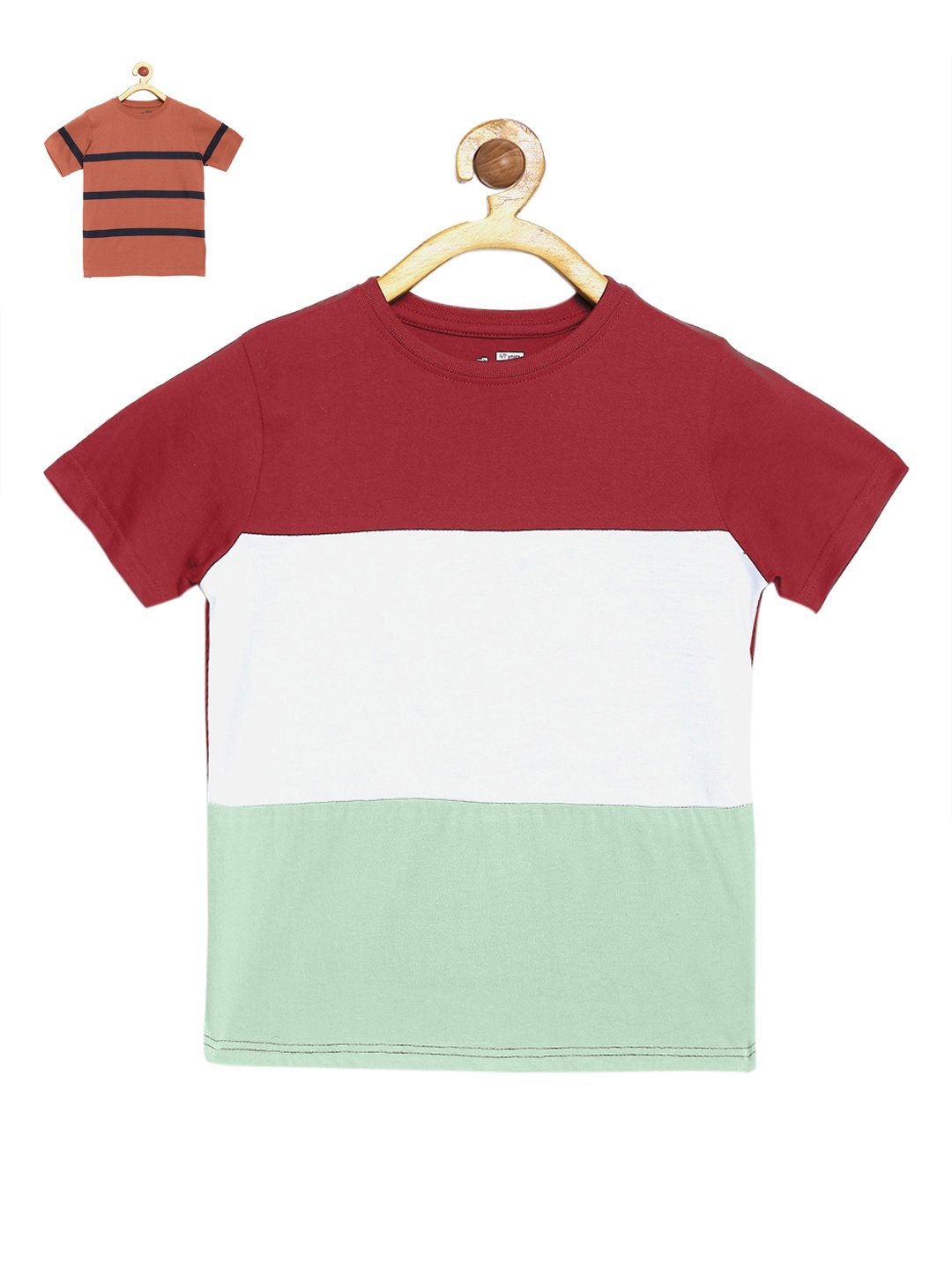 

DILLINGER Boys Pack Of 2 Cotton Tshirts, Maroon