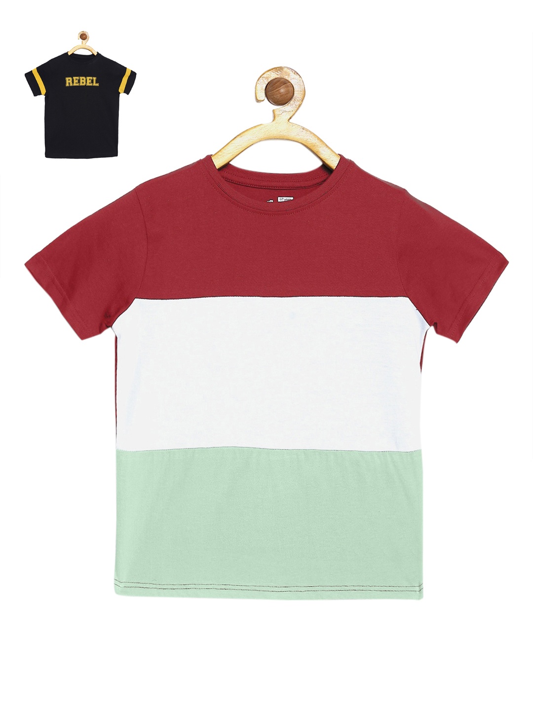

DILLINGER Boys Maroon & White Set of 2 T-shirt