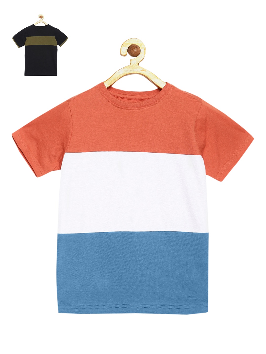 

DILLINGER Boys Pack of 2 Pure Cotton T-shirts, Coral