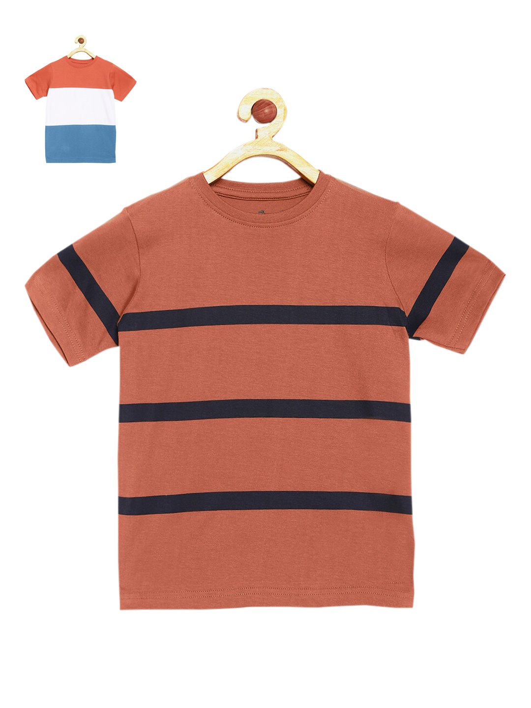 

DILLINGER Boys Coral Pack of 2 Pure Cotton T-shirts