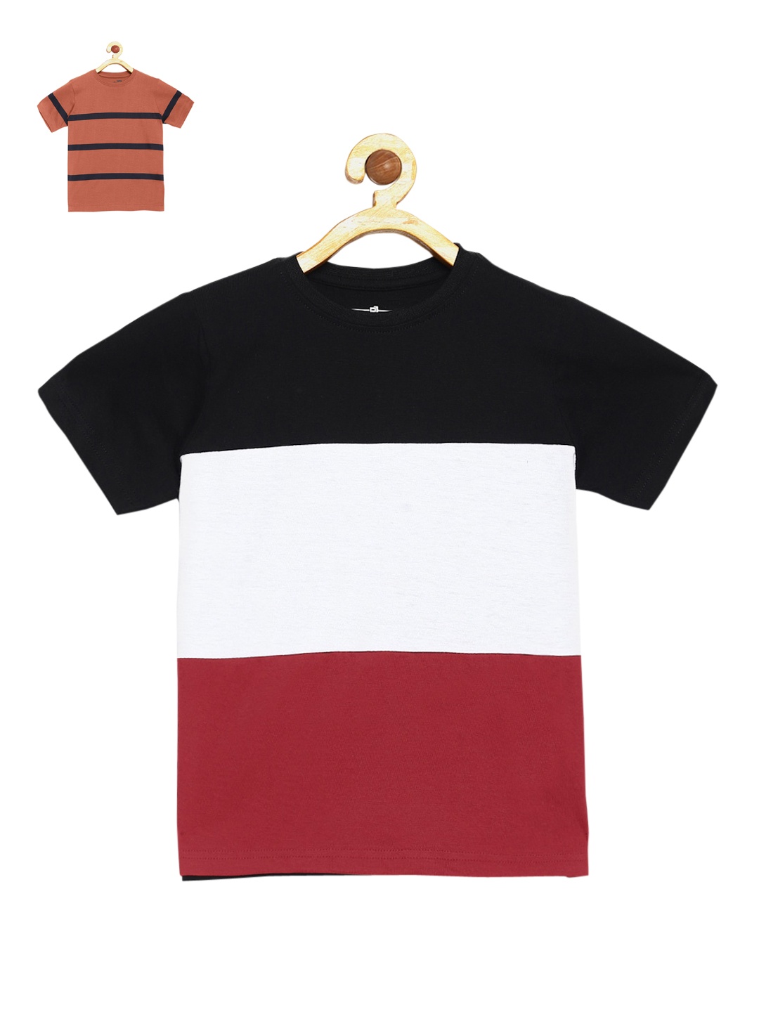 

DILLINGER Boys Black Rust Pack of 2 Pure Cotton T-shirt