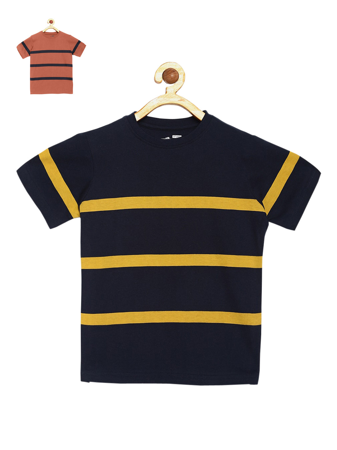 

DILLINGER Boys Navy Blue & Yellow Set of 2 T-shirt