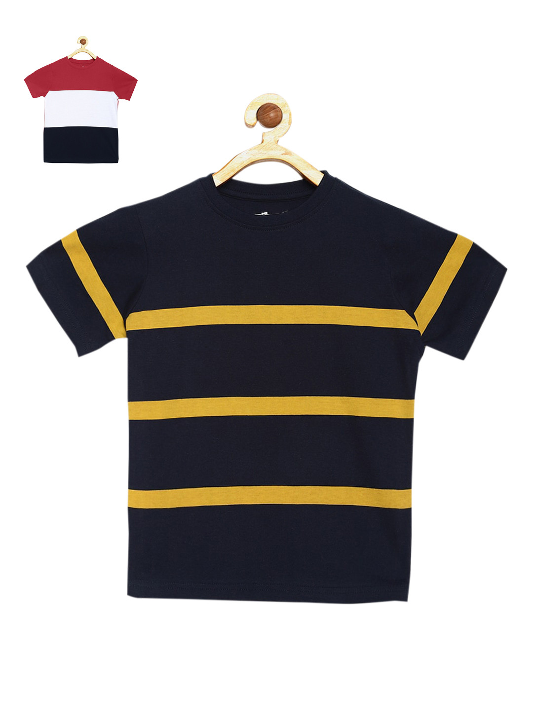 

DILLINGER Boys Pack of 2 Cotton Pure Cotton T-shirt, Multi