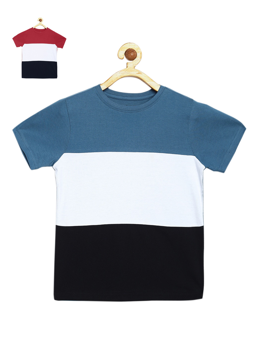 

DILLINGER Boys Pack of 2 Round Neck Cotton T-shirt, Red