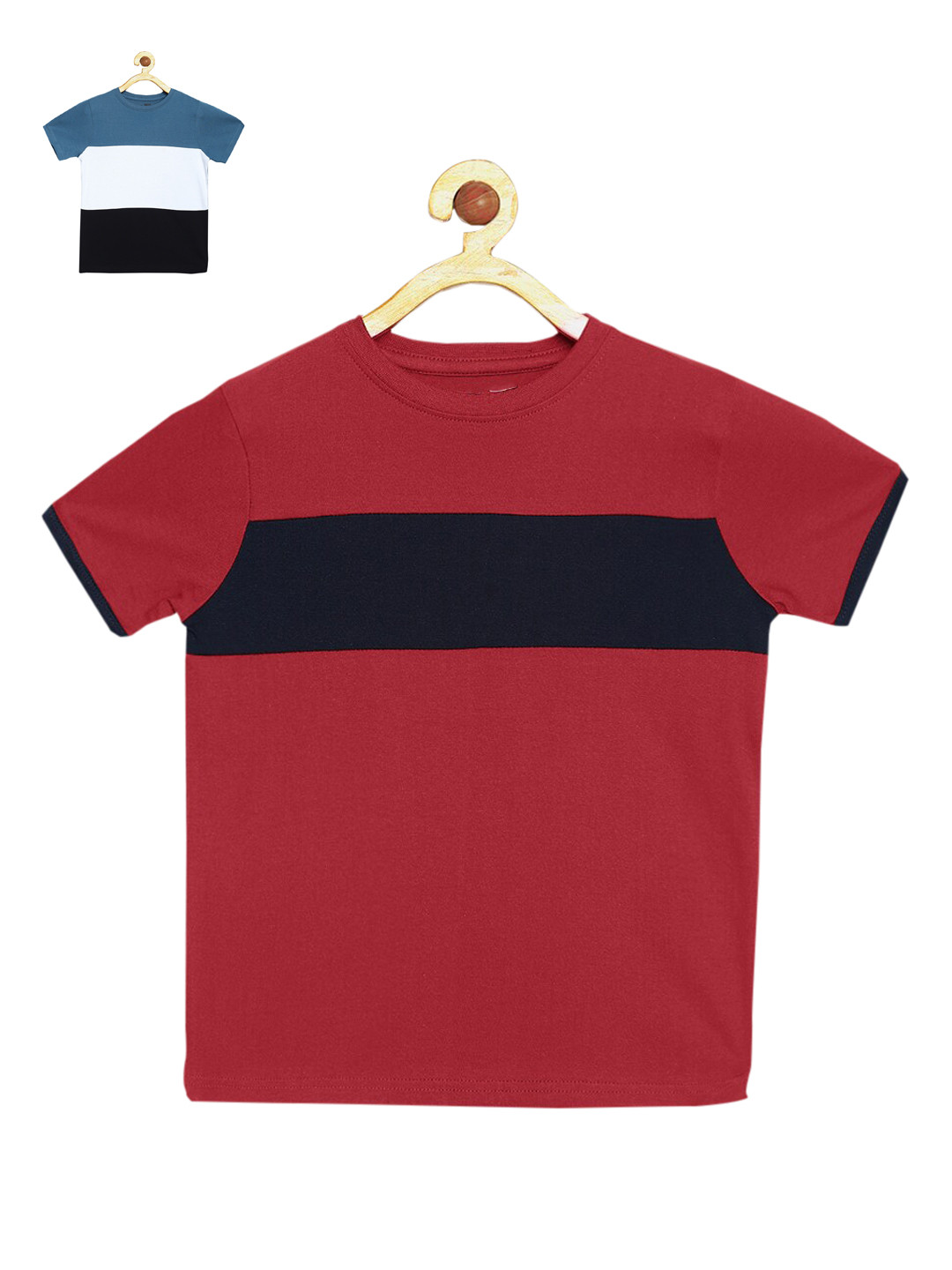 

DILLINGER Boys Pack Of 2 Cotton Tshirts, Maroon