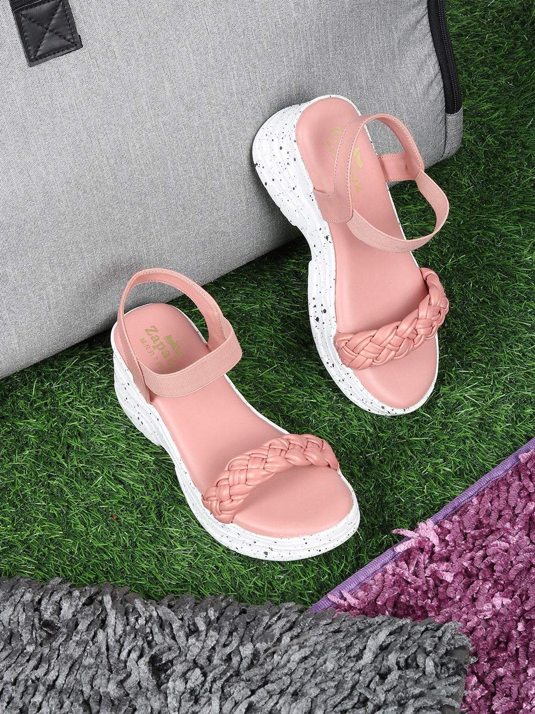 

ZAPATOZ Women's Pink Color Wedges