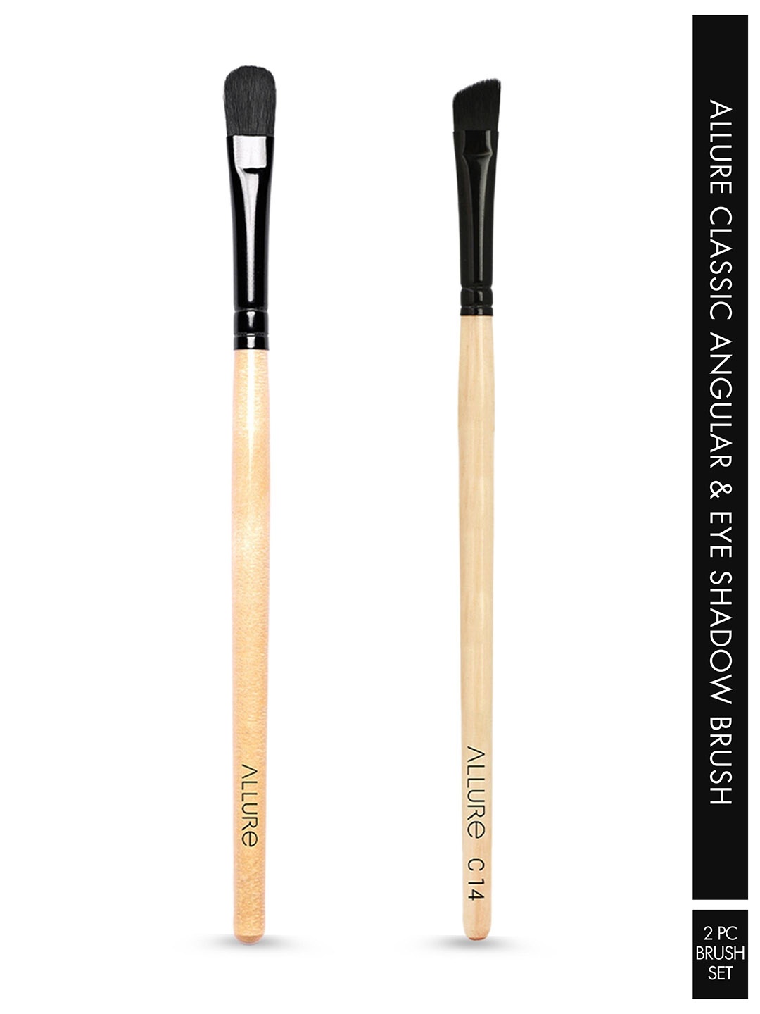 

ALLURE Set Of 2 Classic Eye Shadow Brush & Angular Brush, Na