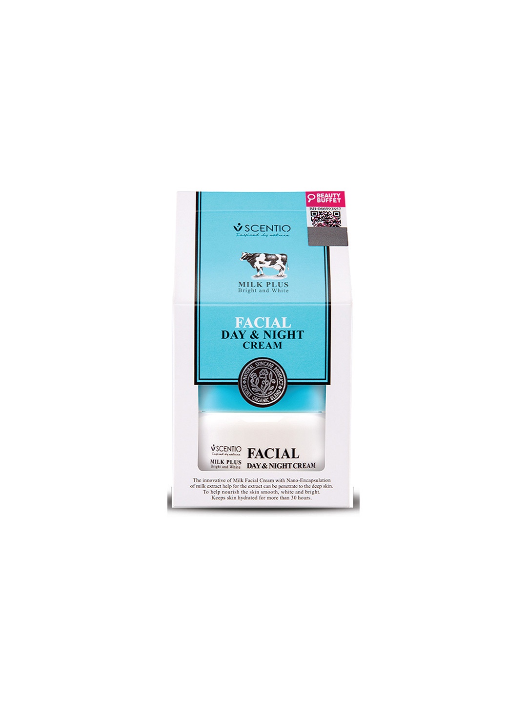 

BEAUTY BUFFET Scentio Milk Plus Bright & White Facial Day & Night Cream 50ml, Na