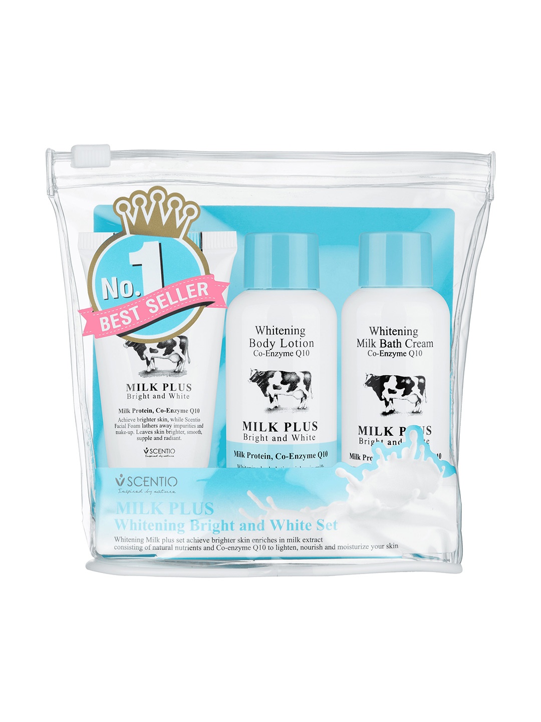 

BEAUTY BUFFET Scentio Milk Plus Whitening Bright & White Set, Na
