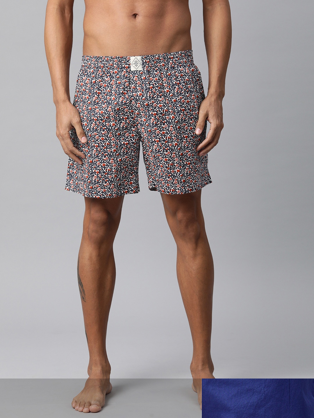 

abof Men Pack of 2 Loose Fit Boxers BOS21AMCWBS1899342, Multi