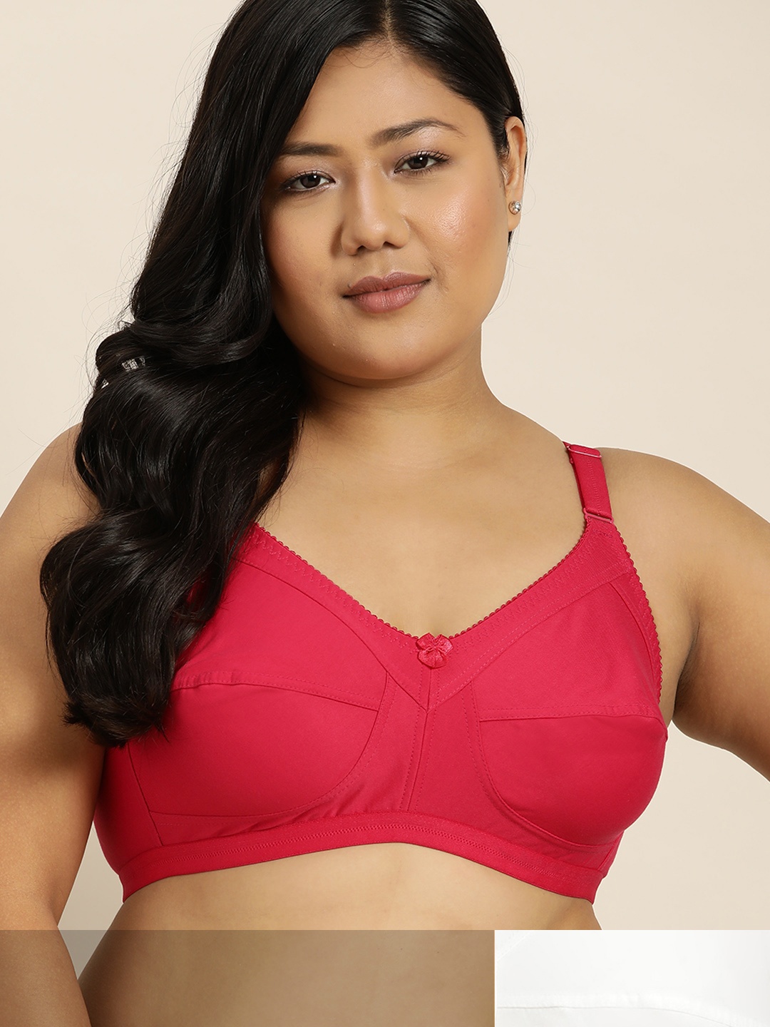 

Sztori Plus Size Pack of 2 Everyday Bra, White