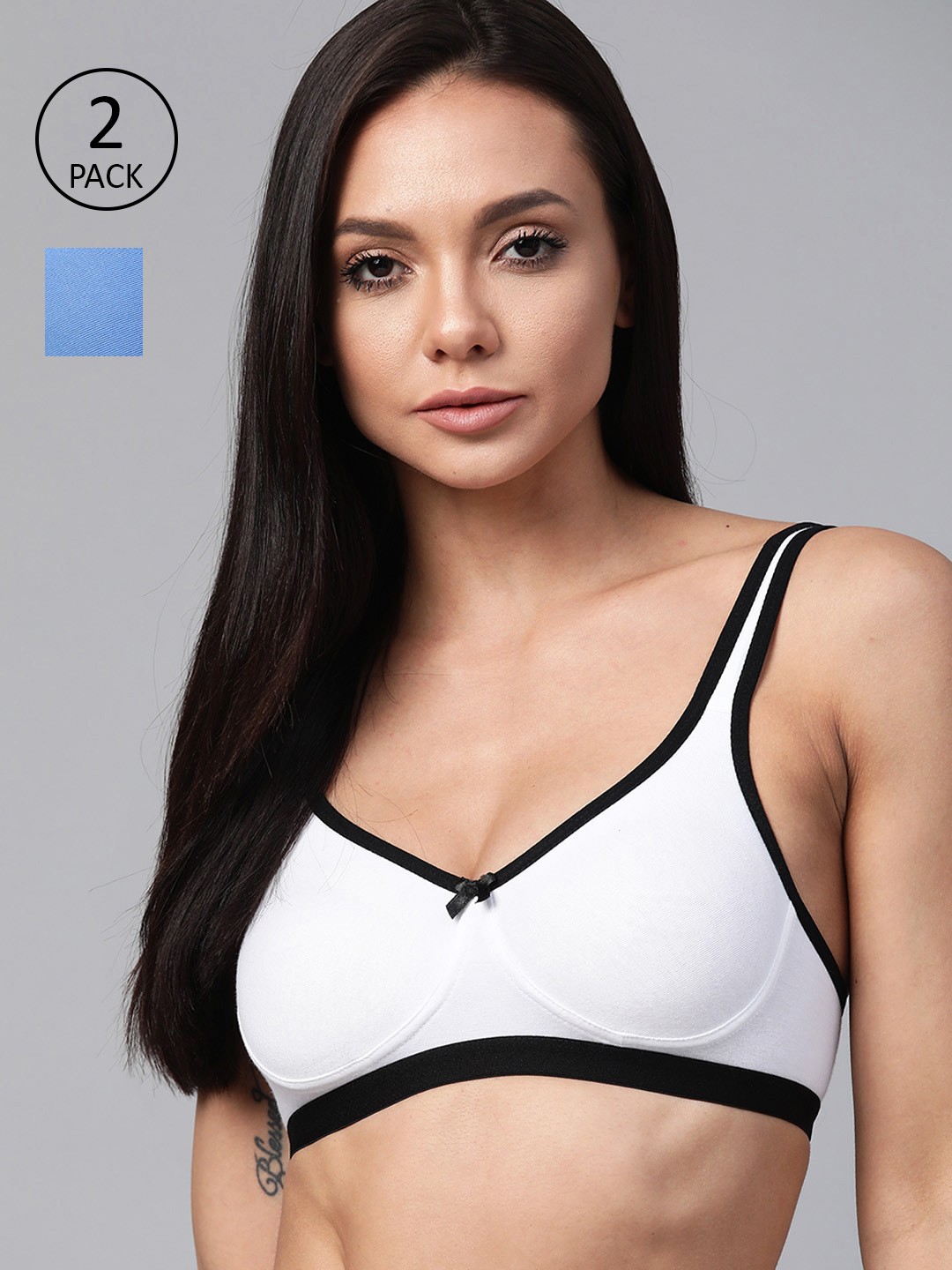 

Roadster Pack of 2 T-shirt Bras - Full Coverage, White
